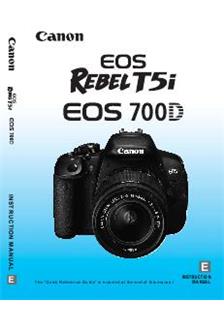 Canon EOS 700D manual. Camera Instructions.